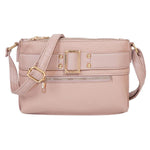 Load image into Gallery viewer, Mauve Leather Buckle Crossbody
