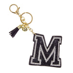 Load image into Gallery viewer, M Black Keychain Bag Charm
