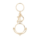 Load image into Gallery viewer, Gold Anchor Magnifying Glass Keychain
