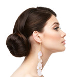 Load image into Gallery viewer, White Irridescent Shell Earrings
