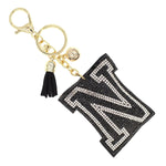 Load image into Gallery viewer, N Black Keychain Bag Charm
