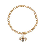 Load image into Gallery viewer, Cream Pearl Bee Toggle Necklace
