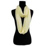 Load image into Gallery viewer, Yellow Striped Infinity Scarf
