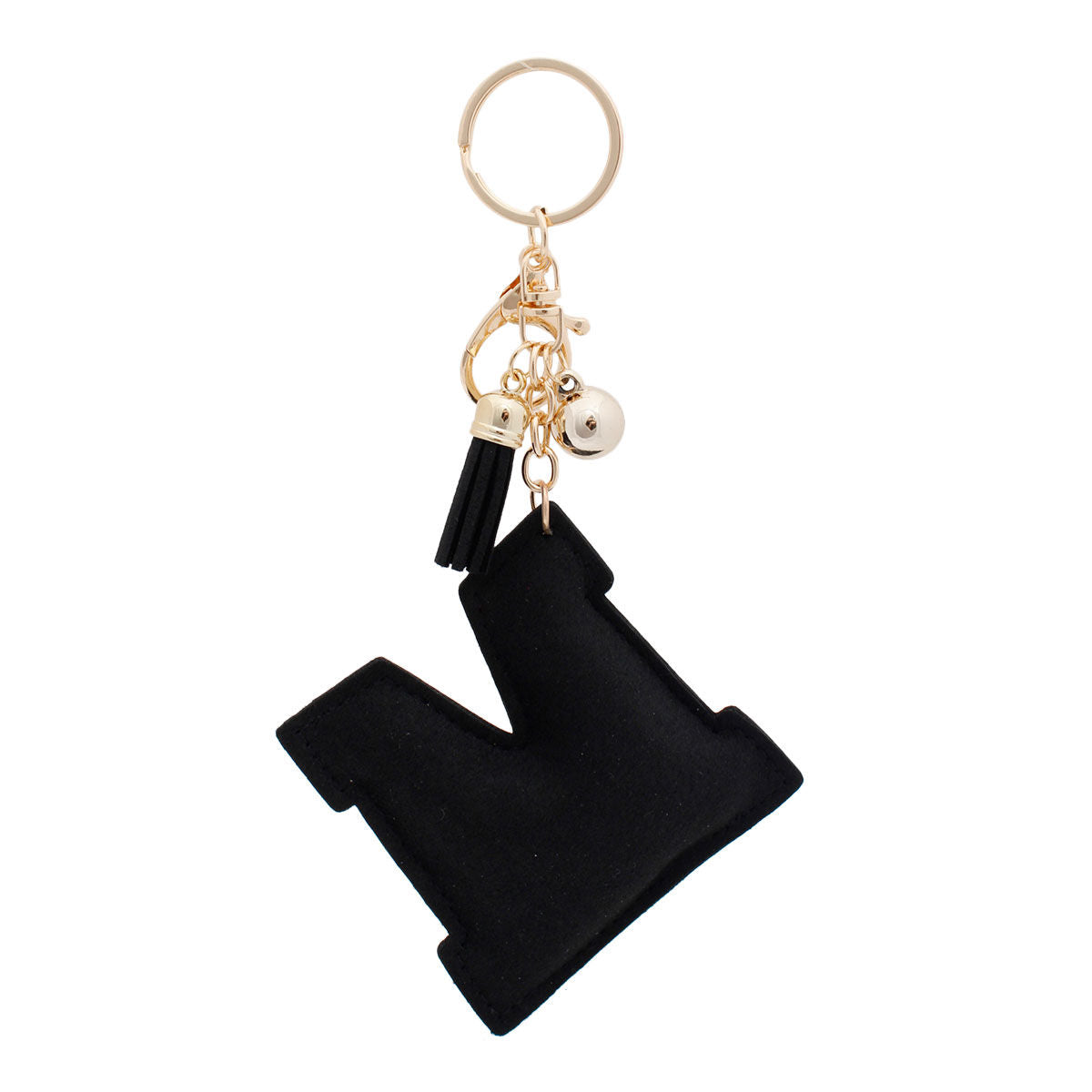 M Black Keychain Bag Charm