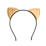Load image into Gallery viewer, Gold Kitty Ears Headband
