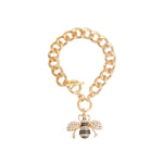 Load image into Gallery viewer, Cream Pearl Bee Toggle Bracelet
