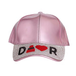 Load image into Gallery viewer, Metallic Glamour: Pink Visor Hat
