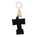 Load image into Gallery viewer, T Black Keychain Bag Charm
