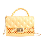 Load image into Gallery viewer, Yellow Jelly Top Handle Mini Crossbody
