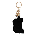 Load image into Gallery viewer, B Black Keychain Bag Charm
