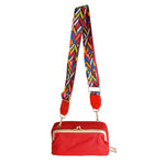 Load image into Gallery viewer, Multi Geometric Red Bag Strap
