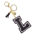 Load image into Gallery viewer, L Black Keychain Bag Charm
