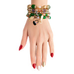 Load image into Gallery viewer, Green Bead Fashion Charm Bracelets
