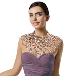 Load image into Gallery viewer, Gold Mixed Pearl Choker Cape

