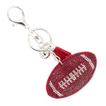 Load image into Gallery viewer, Red Football Keychain Bag Charm
