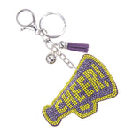 Load image into Gallery viewer, Purple Megaphone Keychain Bag Charm
