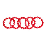 Load image into Gallery viewer, Red Pearl Bracelets 5 Pcs
