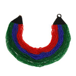 Load image into Gallery viewer, Red and Green 100 Strand Necklace
