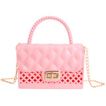 Load image into Gallery viewer, Pink Jelly Top Handle Mini Crossbody
