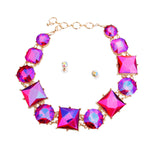 Load image into Gallery viewer, Purple Various Crystal Collar Set
