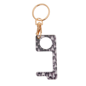 Snake Print Touchless Door Button Tool