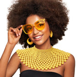 Load image into Gallery viewer, Yellow Bead Bib Necklace Set
