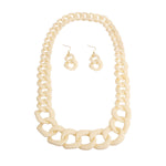 Load image into Gallery viewer, Long Ivory Link Necklace
