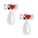 Load image into Gallery viewer, White Pearl Dangles - Bespoke Elegance
