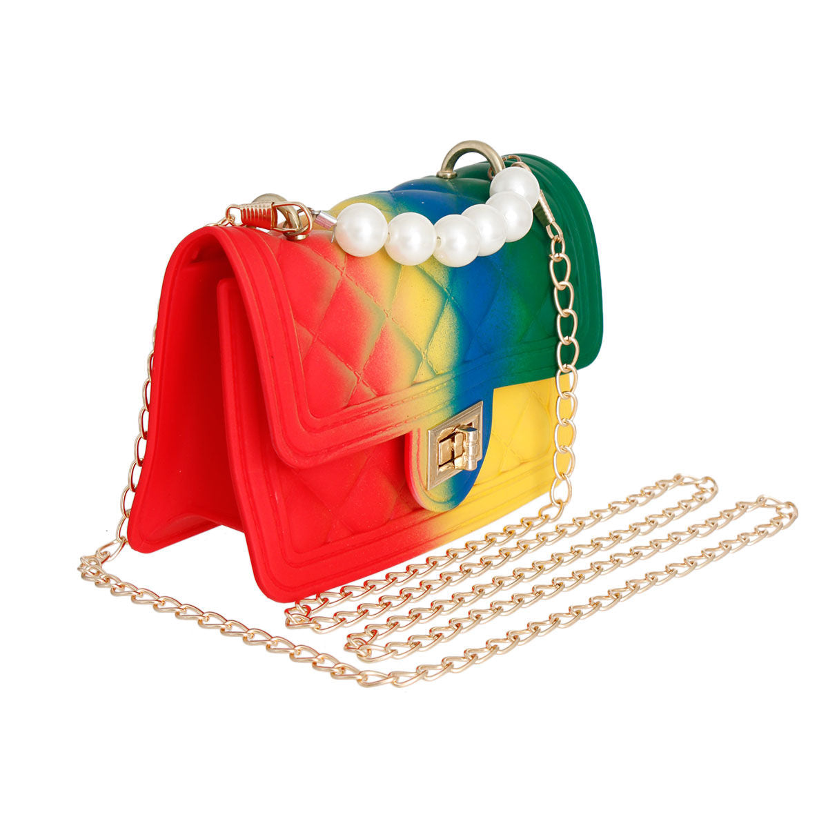 Red Green Gradient Micro Jelly Bag