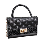 Load image into Gallery viewer, Black Jelly Top Handle Mini Crossbody
