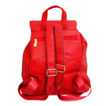 Load image into Gallery viewer, Red Embroidered Flower Backpack
