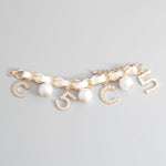 Load image into Gallery viewer, White Gold Chain Pearl Bracelet
