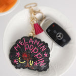 Load image into Gallery viewer, Melanin Poppin Afro Keychain
