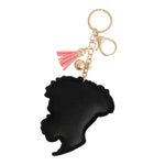 Load image into Gallery viewer, Light Pink Hair Woman Keychain
