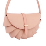 Load image into Gallery viewer, Blush Pleated Semicircle Crossbody
