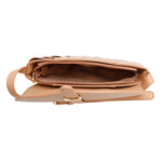Load image into Gallery viewer, Light Brown Pleated Semicircle Crossbody
