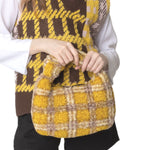 Load image into Gallery viewer, Mustard Plaid Sherpa Bag
