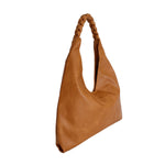 Load image into Gallery viewer, Brown Braided Hobo Bag
