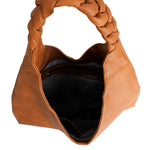 Load image into Gallery viewer, Brown Braided Hobo Bag

