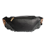Load image into Gallery viewer, Black Fringe Fanny Pack
