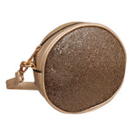 Load image into Gallery viewer, Gold Glitter Circle Crossbody Fanny
