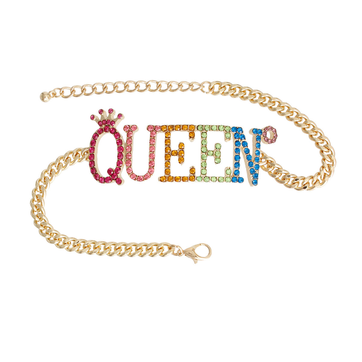Multi Color Queen Stone Anklet