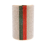 Load image into Gallery viewer, Trendy Striped Rhinestone Cuff Bracelet
