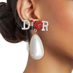 Load image into Gallery viewer, White Pearl Dangles - Bespoke Elegance
