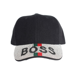 Black Canvas Boss Visor Hat