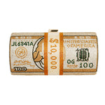 Load image into Gallery viewer, Gold Bling Rolled Benjamins Clutch
