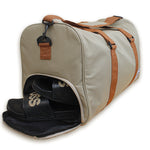 Load image into Gallery viewer, Light Brown Oxford Duffel Travel Bag
