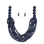 Load image into Gallery viewer, Navy Bubble Gum Bead Set
