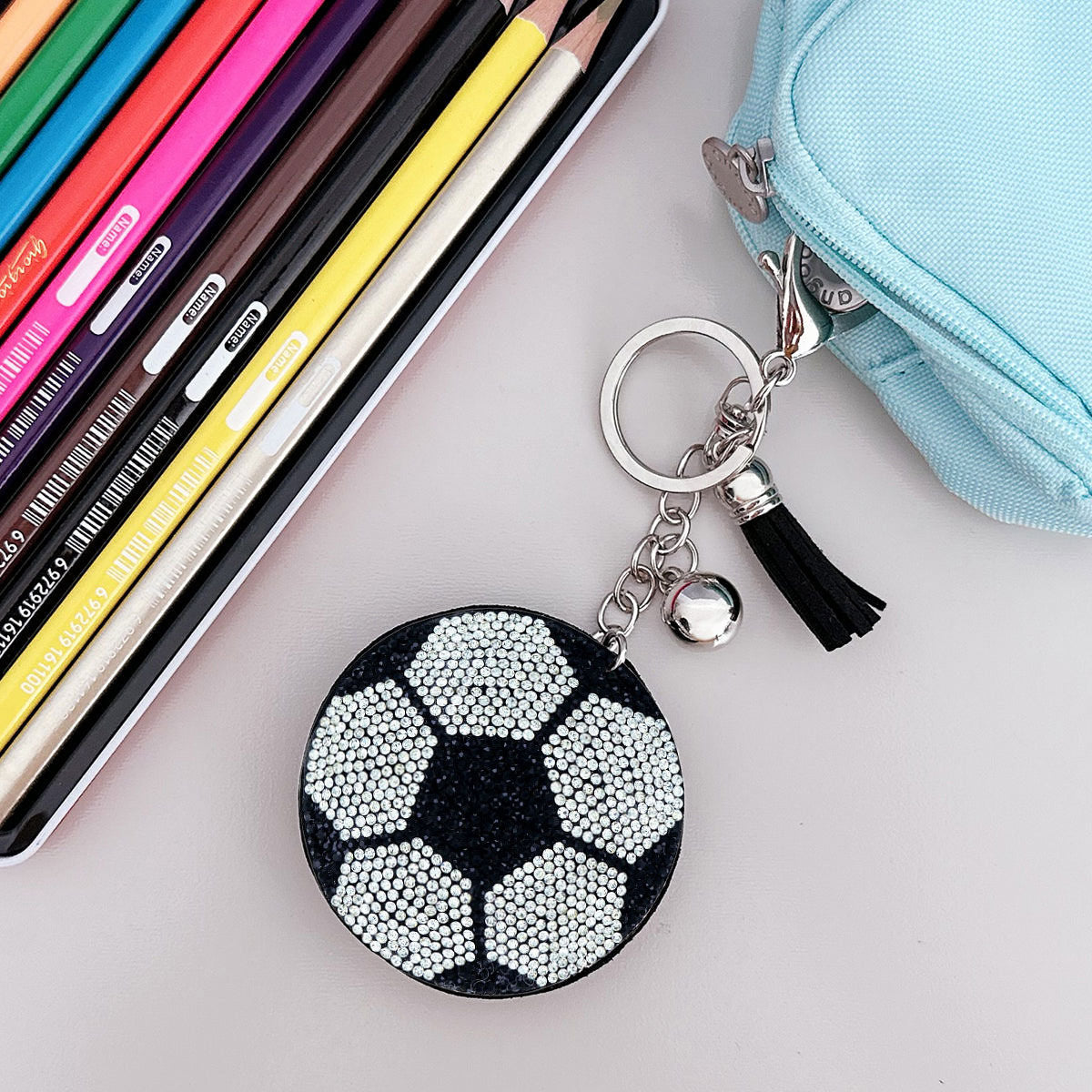 Soccer Ball Keychain Bag Charm