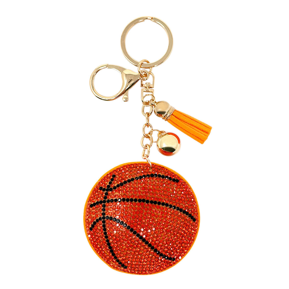 Orange Basketball Keychain Bag Charm